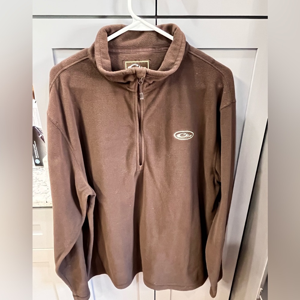 Drake Brown Half-Zip Men's Sweater